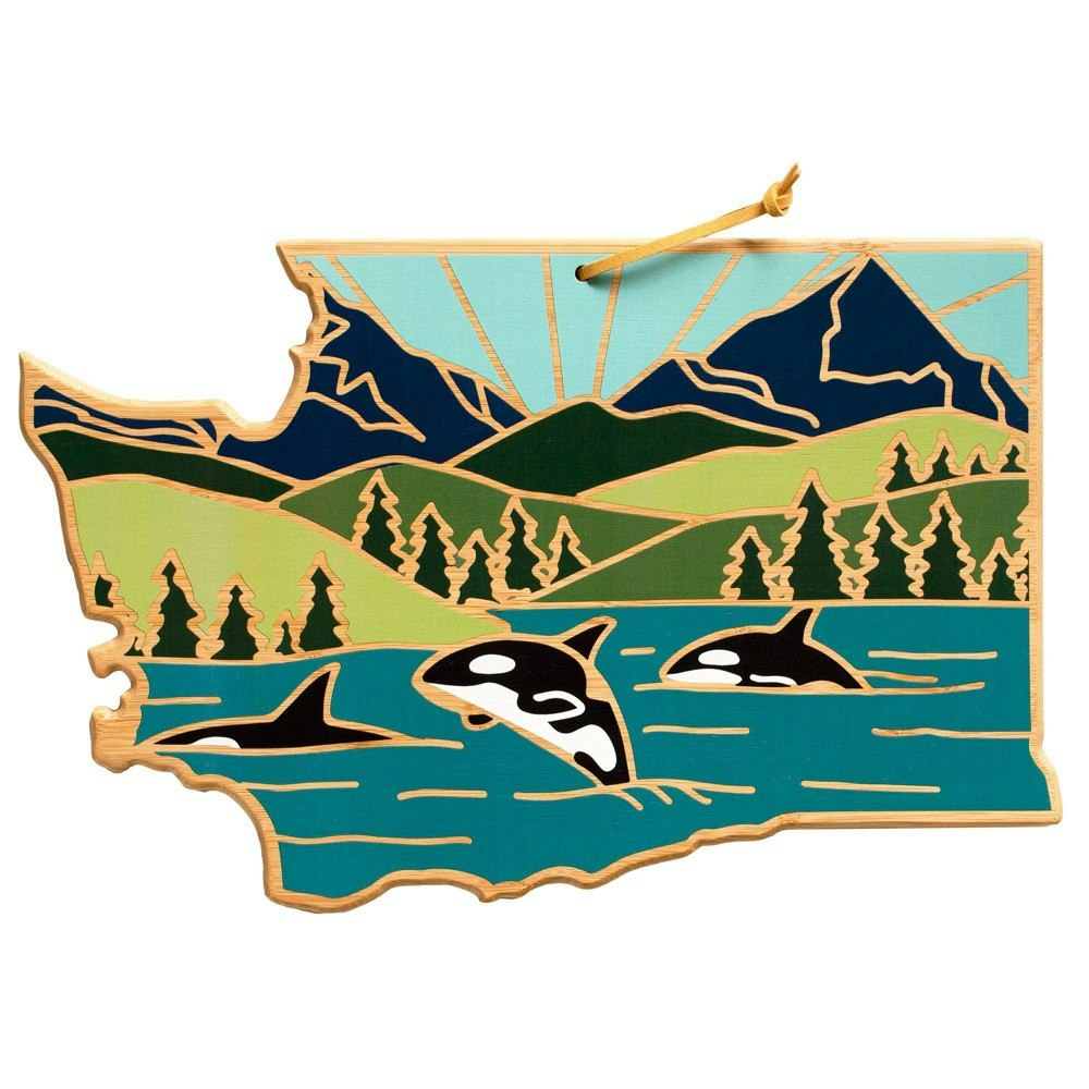 Totally Bamboo Washington Summer Stokes 15.5" x 10" Cutting Board: $39.99 Totally Bamboo Washington Summer Stokes 15.5" x 10" Cutting Board: $39.99