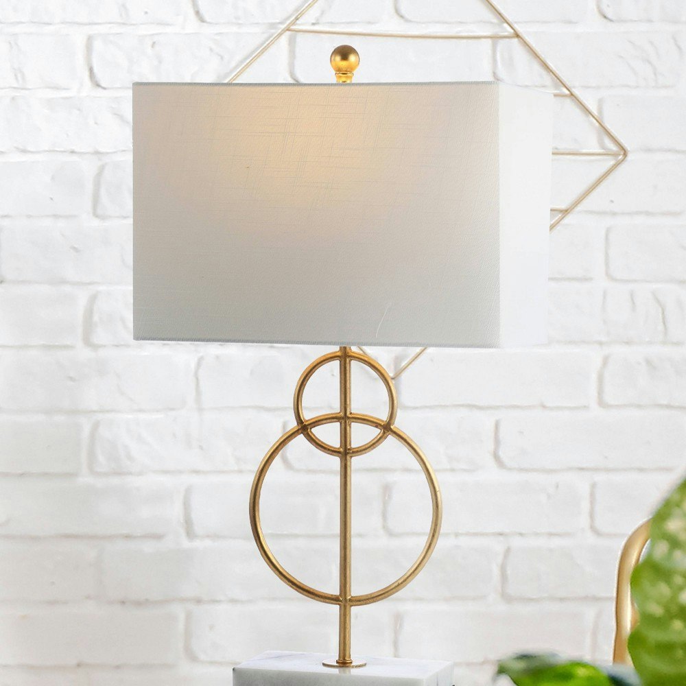Jonathan Y 26-inch Marble and Metal Table Lamp: $69.99