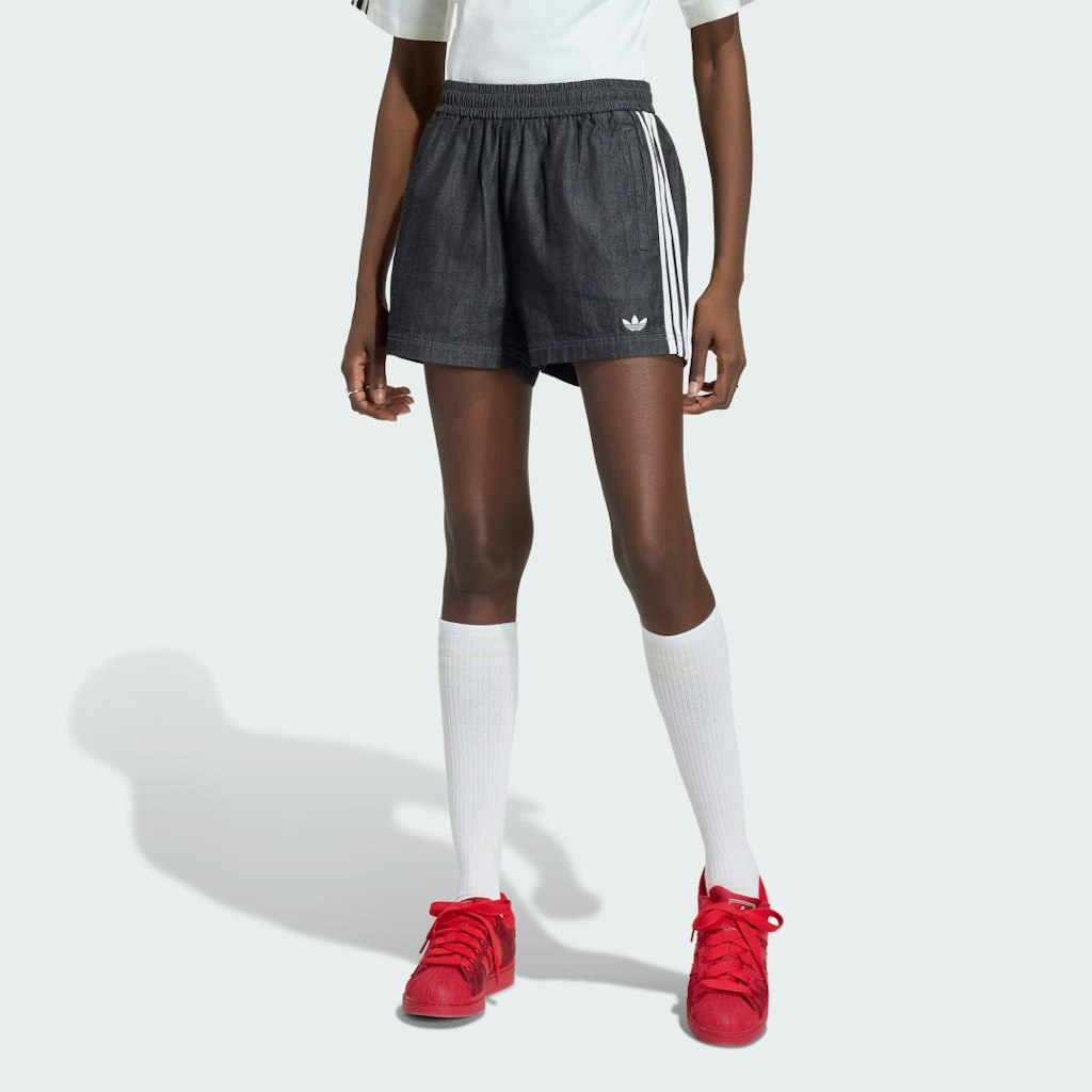 Adidas Originals Denim Shorts: $40 Adidas Originals Denim Shorts: $40