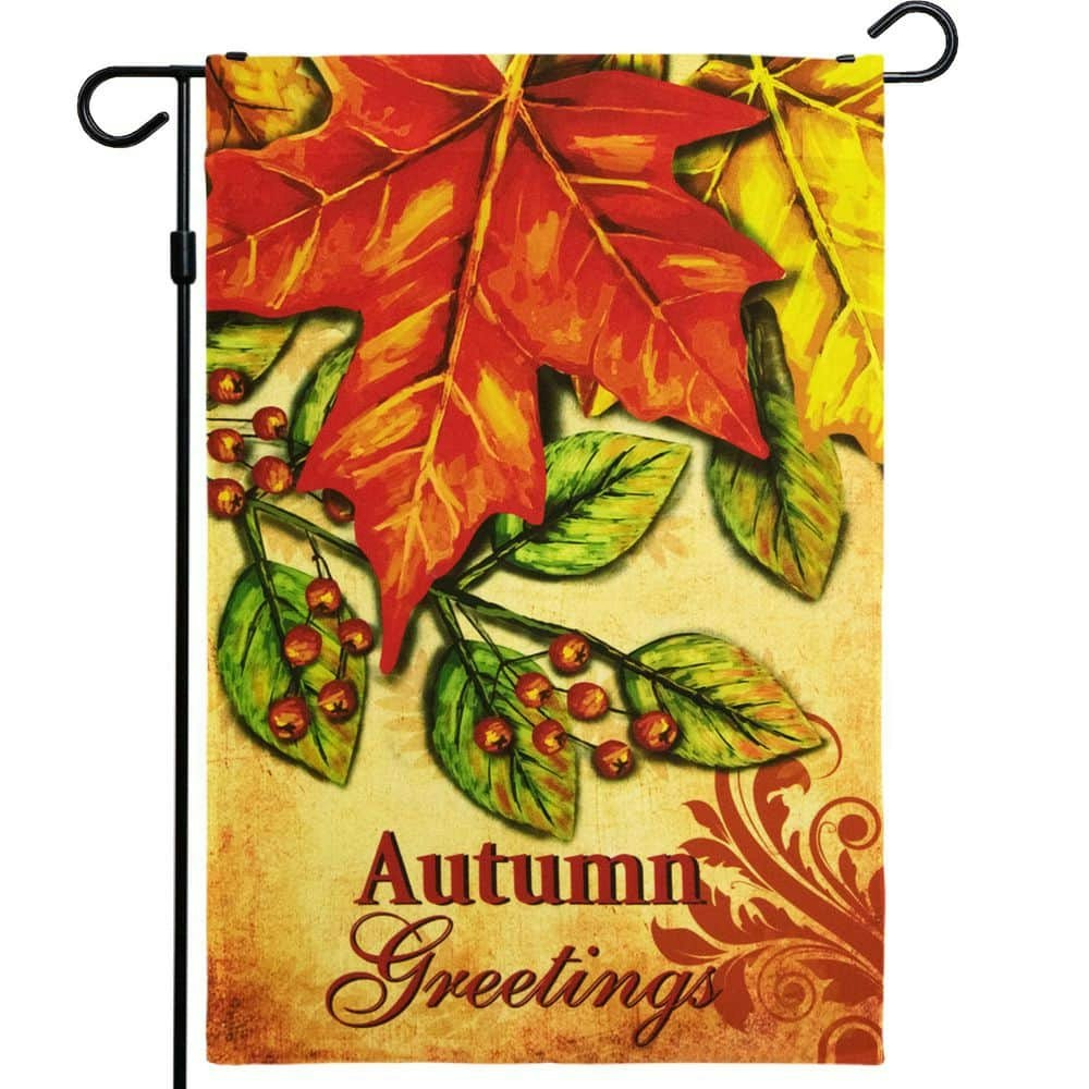 1 x 1.5-Foot Autumn Greetings Garden Flag: $11.99 1 x 1.5-Foot Autumn Greetings Garden Flag: $11.99