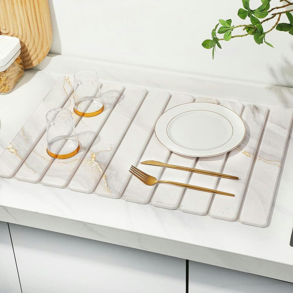 Diatomaceous Earth Dish Drying Mat: $103.96 Diatomaceous Earth Dish Drying Mat: $103.96