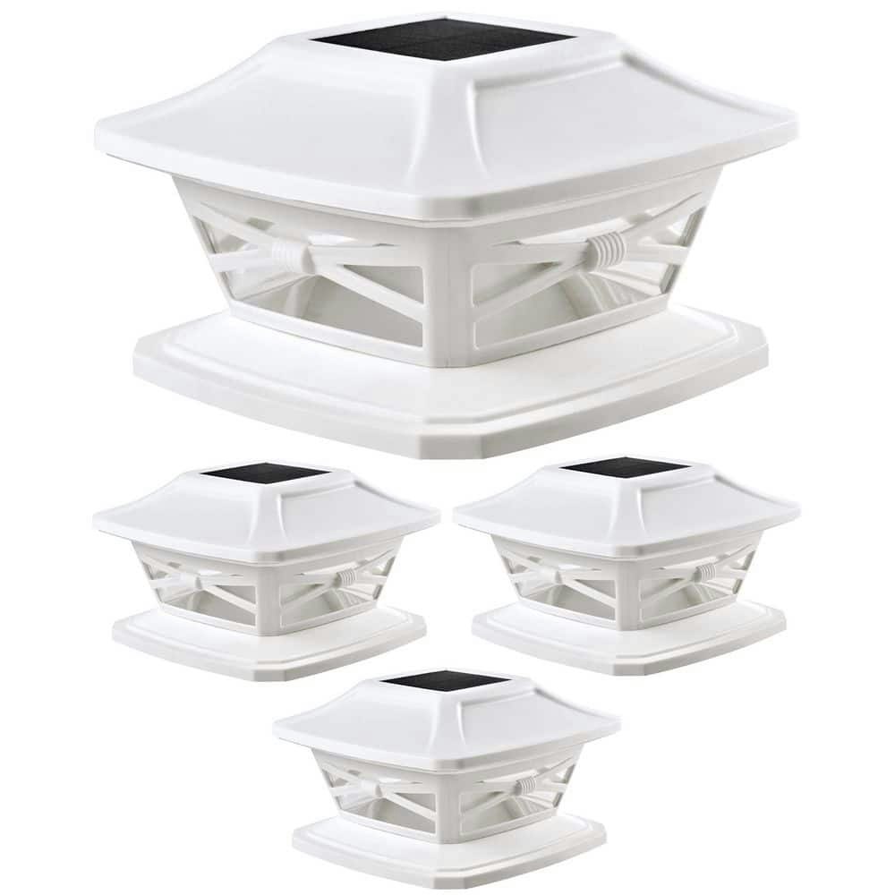 Solar Outdoor LED Post Cap Lights 4-Pack: $117.99 Solar Outdoor LED Post Cap Lights 4-Pack: $117.99
