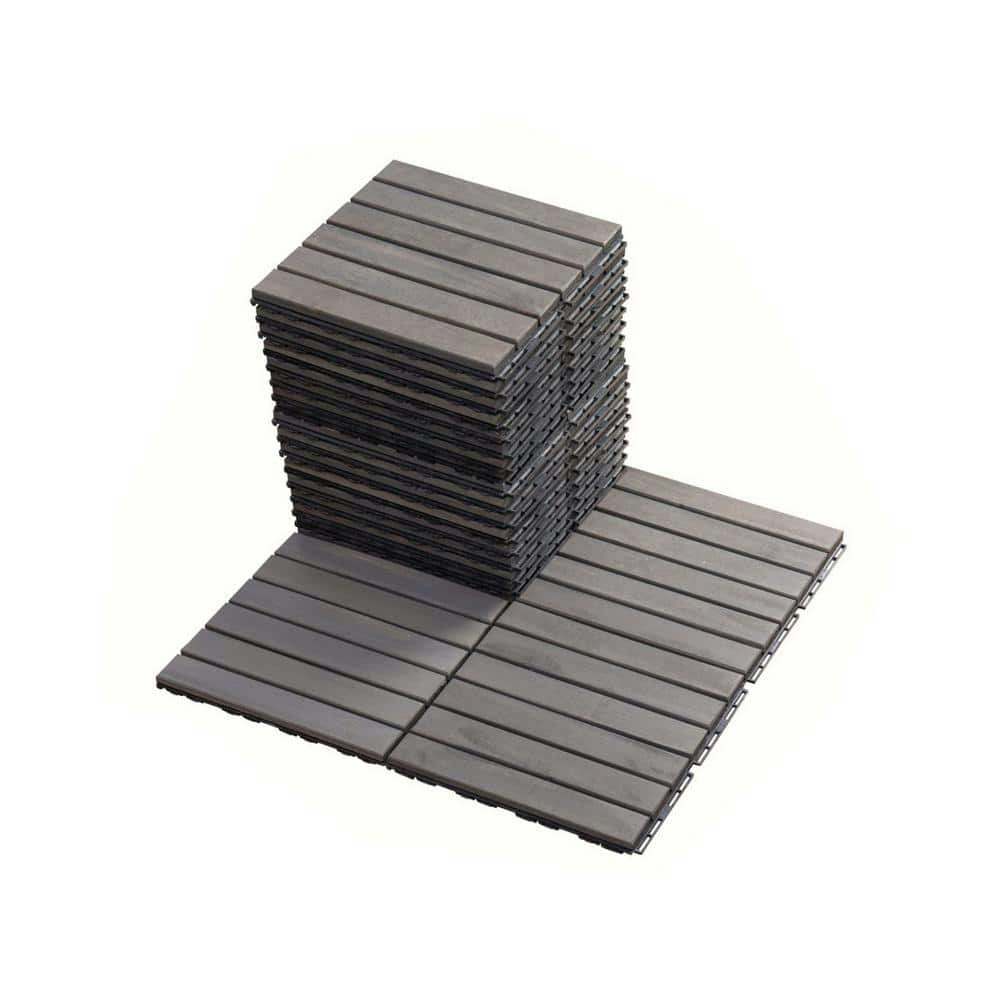 1ft x 1ft Interlocking Acacia Hardwood Deck Tiles 20-Pack: $73.42 1ft x 1ft Interlocking Acacia Hardwood Deck Tiles 20-Pack: $73.42