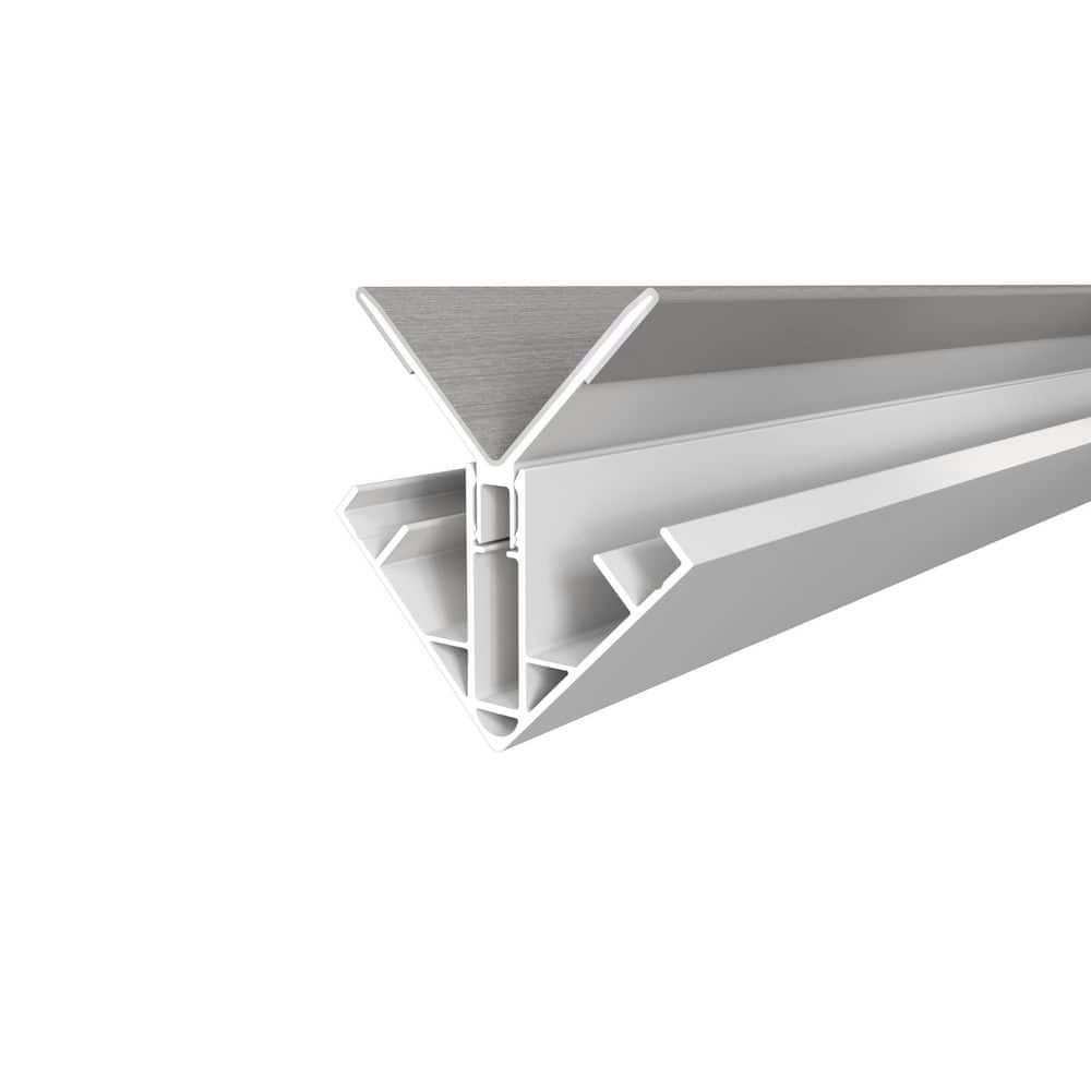 Alusions Icelandic Smoke White Composite Aluminum Inside Corner Trim Kit: $76.80