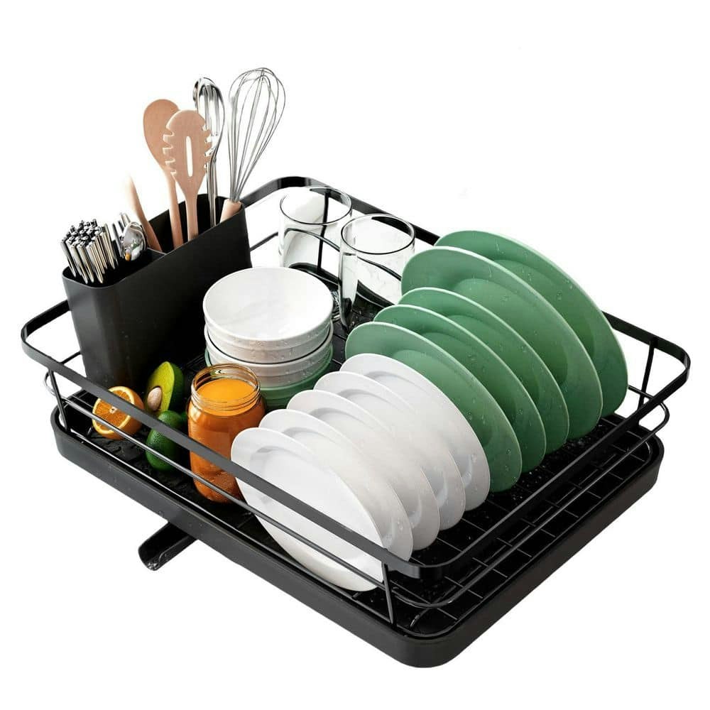 Dish Drying Rack with Cutlery Holder: $66.53 Dish Drying Rack with Cutlery Holder: $66.53
