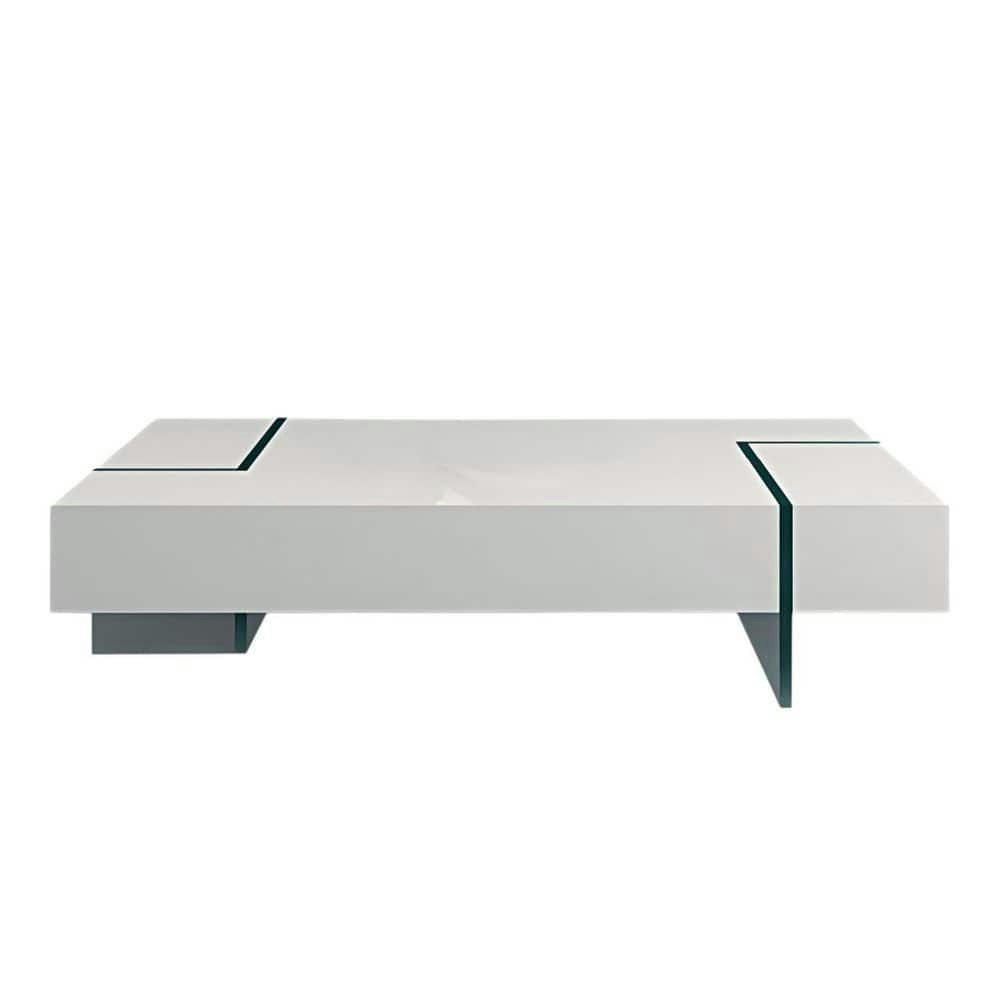 53-Inch White Rectangle MDF Coffee Table: $1,203.95
