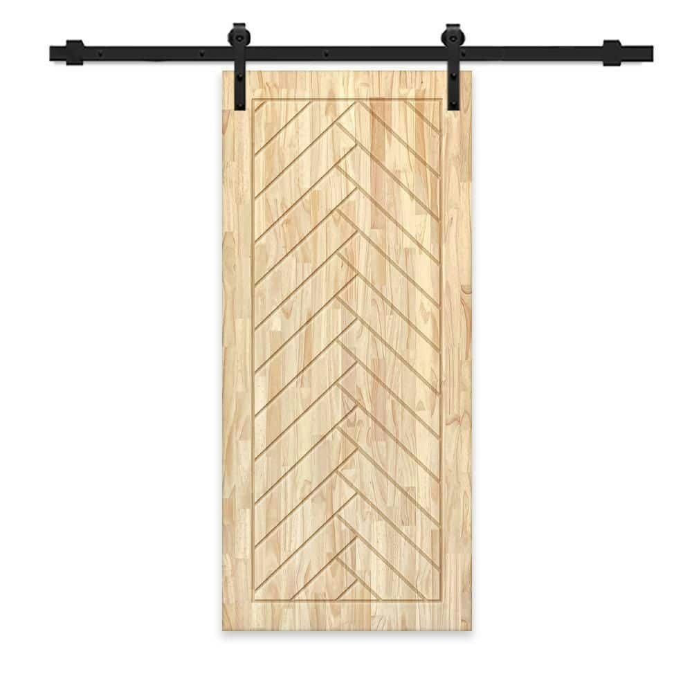 38" x 96" Unfinished Pine Sliding Barn Door with Hardware Kit: $818 38" x 96" Unfinished Pine Sliding Barn Door with Hardware Kit: $818