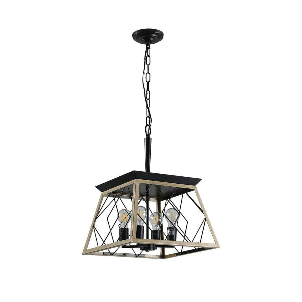 4-Light Oak Adjustable Pendant Light: $112.59 4-Light Oak Adjustable Pendant Light: $112.59