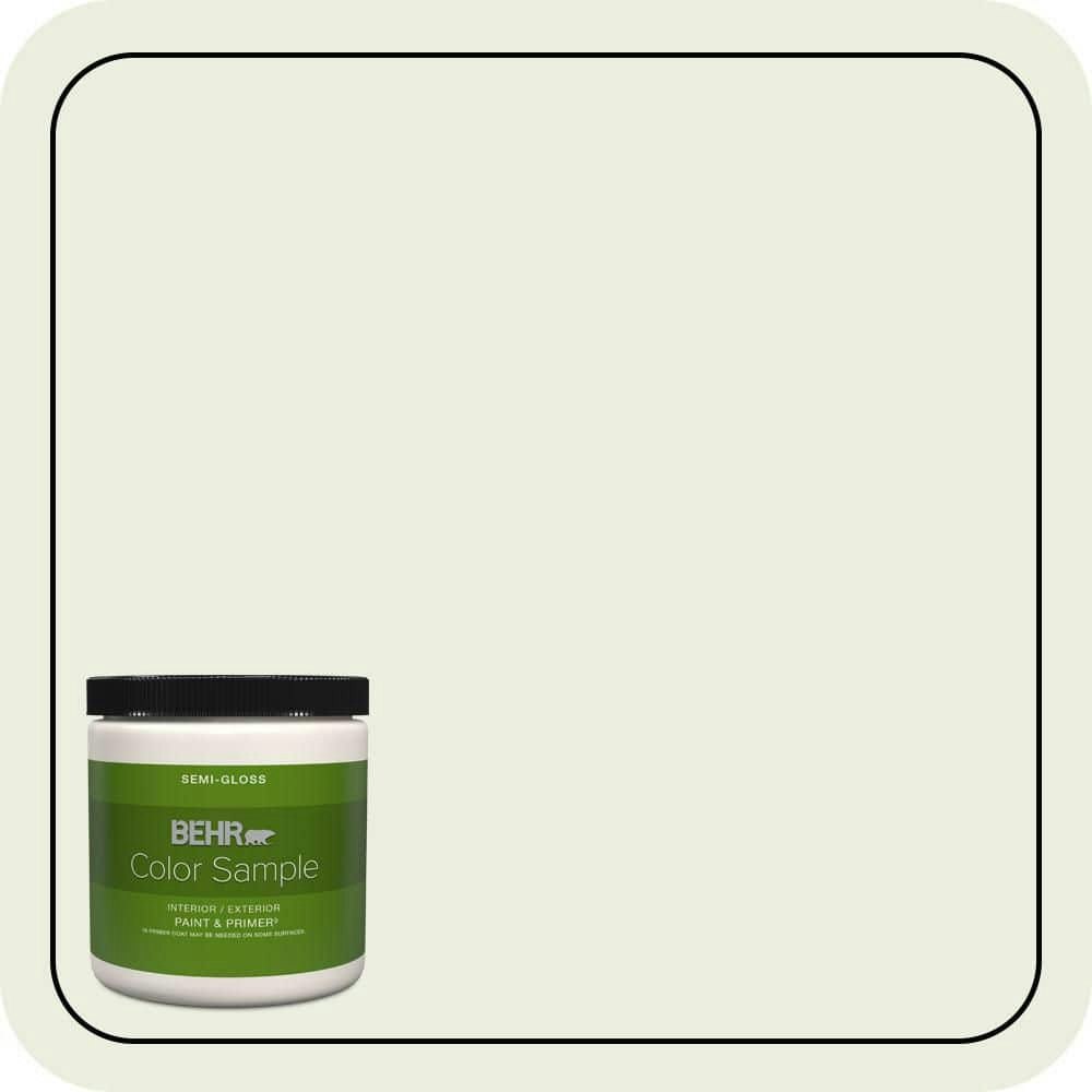 Behr Hemlock Bud Semi-Gloss Interior and Exterior Paint and Primer 8-oz. Sample: $5.98 Behr Hemlock Bud Semi-Gloss Interior and Exterior Paint and Primer 8-oz. Sample: $5.98