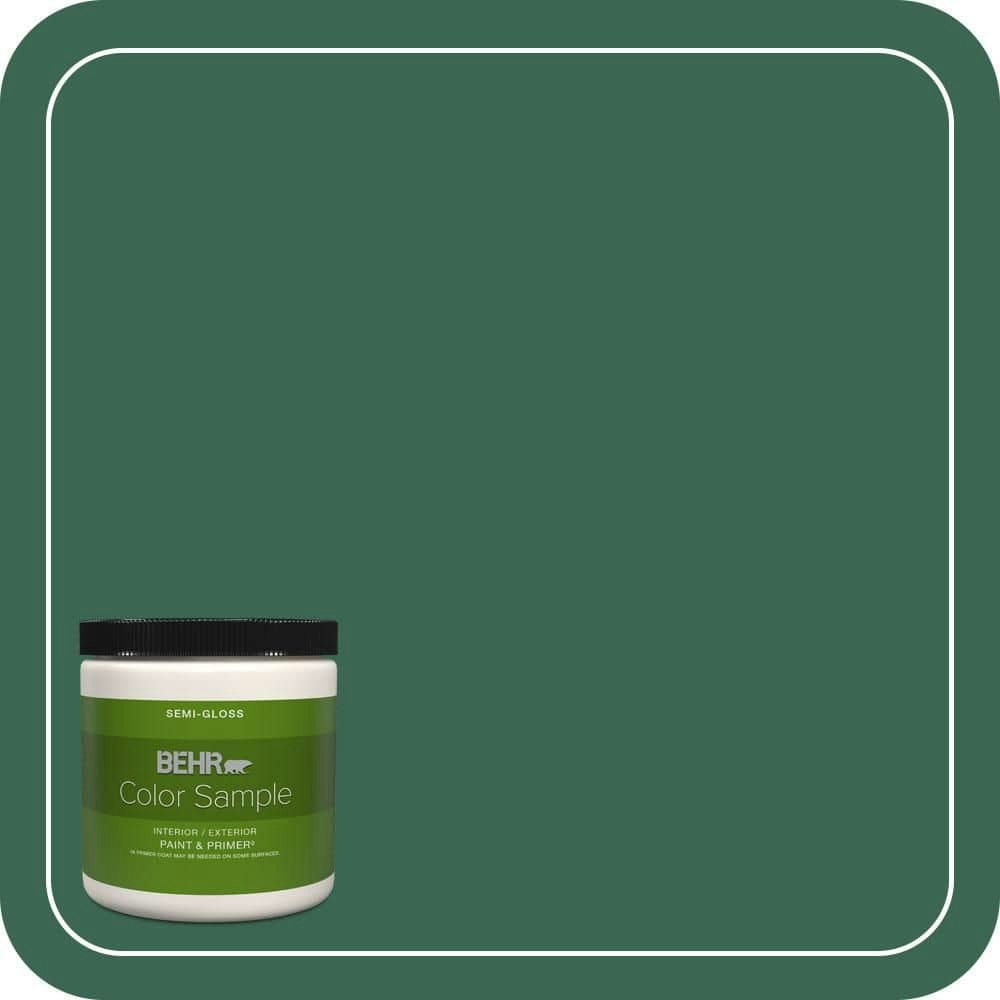 Behr Isle of Pines Semi-Gloss Interior and Exterior Paint and Primer 8-oz. Sample: $5.98 Behr Isle of Pines Semi-Gloss Interior and Exterior Paint and Primer 8-oz. Sample: $5.98