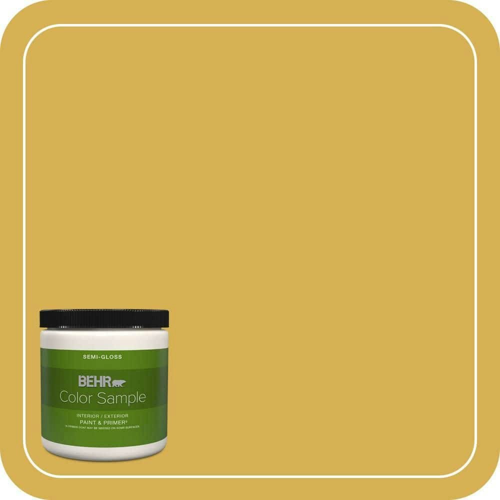 Behr 8-oz. #370D-6 Golden Cricket Semi-Gloss Interior/Exterior Paint & Primer Sample: $5.98 Behr 8-oz. #370D-6 Golden Cricket Semi-Gloss Interior/Exterior Paint & Primer Sample: $5.98
