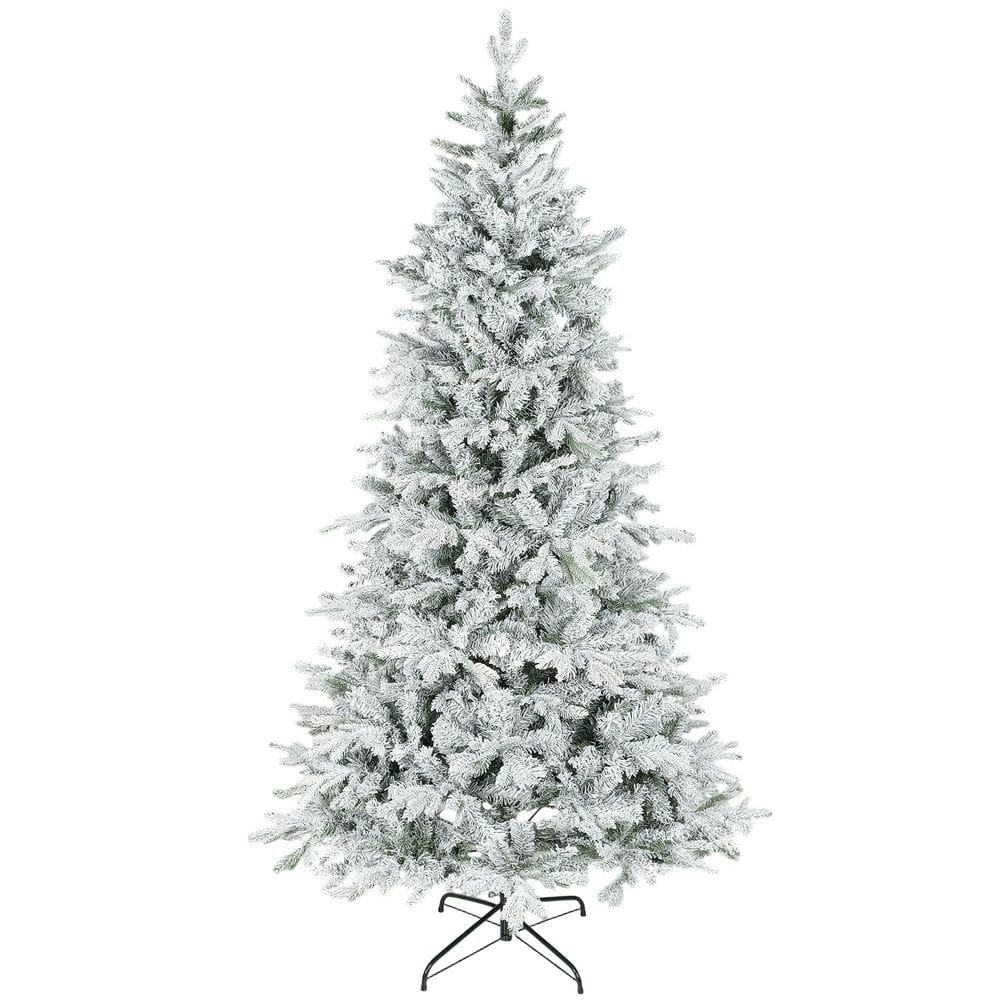 7.5-Foot Frosted Artificial Spruce Christmas Tree: $129 7.5-Foot Frosted Artificial Spruce Christmas Tree: $129