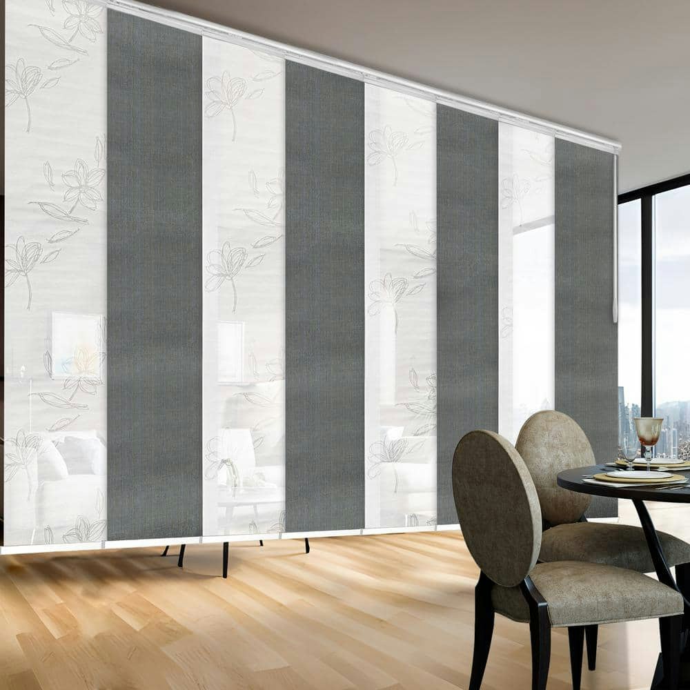 Heathered Rose 130-175\" Adjustable 8-Panel Double Rail Track Blind: $1,533.28 Heathered Rose 130-175\" Adjustable 8-Panel Double Rail Track Blind: $1,533.28