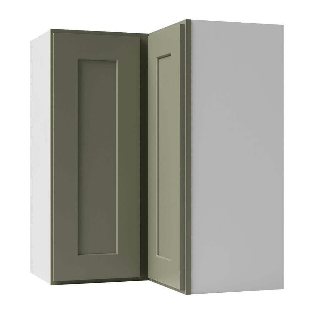 24"W x 12"D x 30"H Shaker Corner Wall Kitchen Cabinet: $389.75 24"W x 12"D x 30"H Shaker Corner Wall Kitchen Cabinet: $389.75