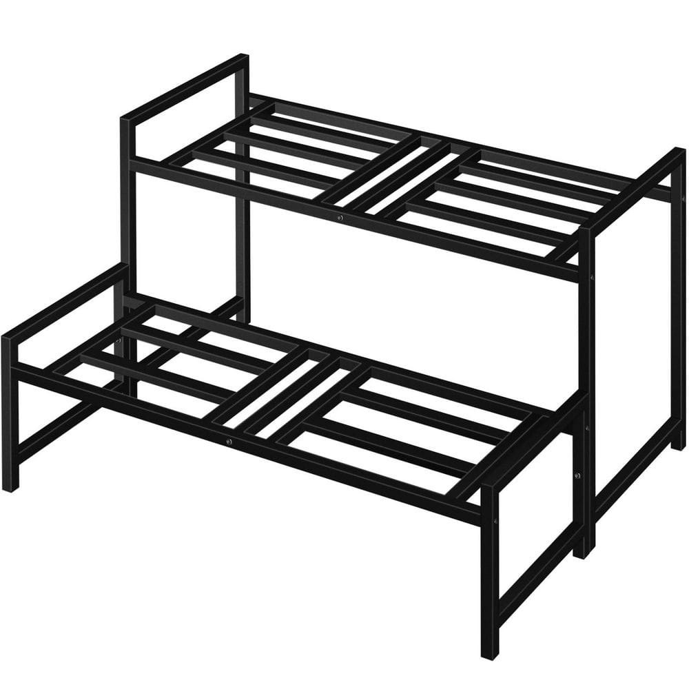 2-Tier Stackable Wrought Iron Plant Stand: $86.99 2-Tier Stackable Wrought Iron Plant Stand: $86.99