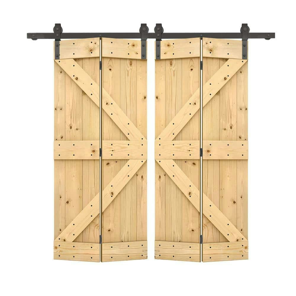 44" x 80" K-Series Solid Core Unfinished Wood Bi-fold Doors with Hardware: $649.95 44" x 80" K-Series Solid Core Unfinished Wood Bi-fold Doors with Hardware: $649.95