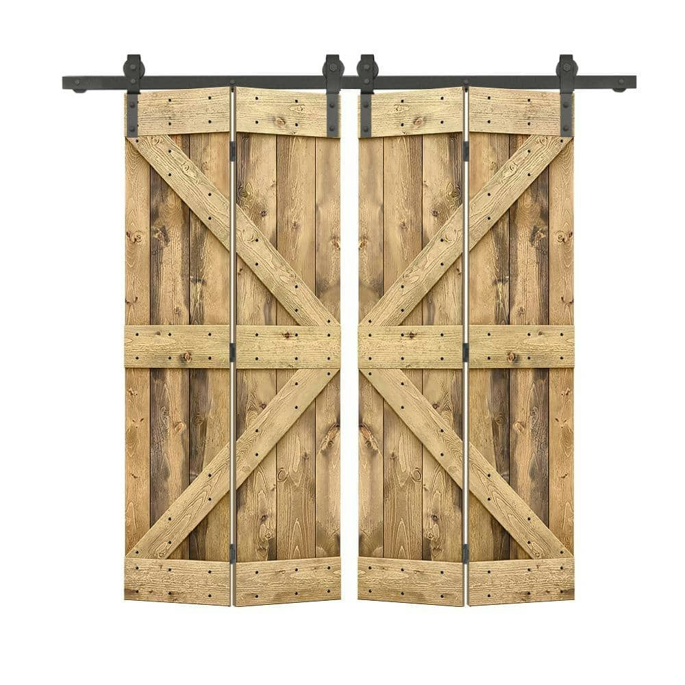 K Series 72" x 80" Weather Oak Solid Core Wood Bi-Fold Double Doors: $799.95 K Series 72" x 80" Weather Oak Solid Core Wood Bi-Fold Double Doors: $799.95