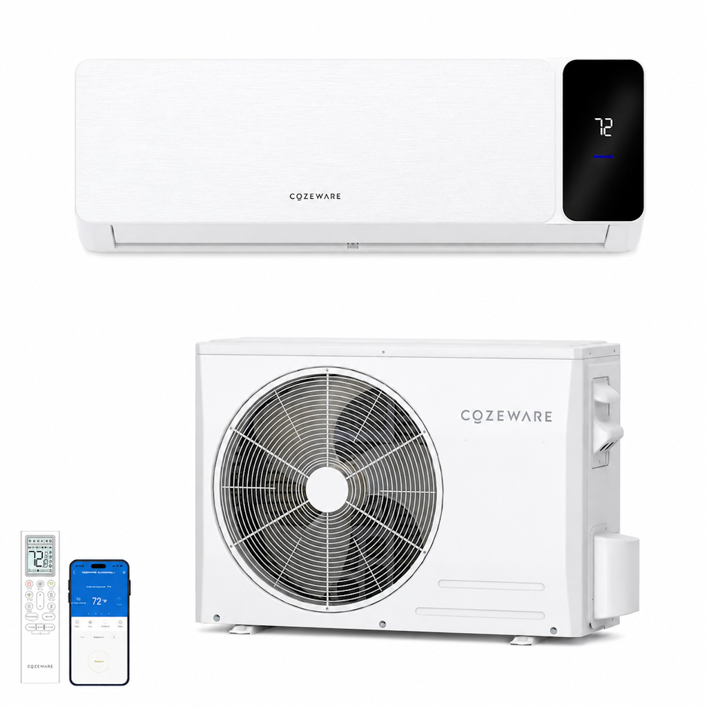 Cozeware 18,000 BTU Visio SEER2 Ductless Mini Split Air Conditioner w/ Heat Pump: $648