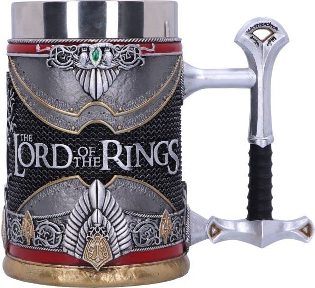 Lord of the Rings Aragorn Hand-Painted Resin Tankard: $70