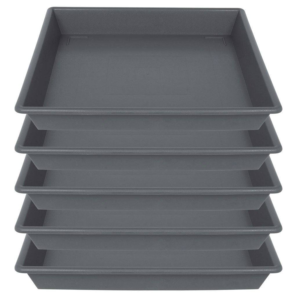 6" Square Plant Saucers 5-Pack: $4.49