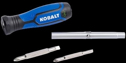 Kobalt Blue 6-in-1 4-Piece 2" Combination Tip Screwdriver: $4.98