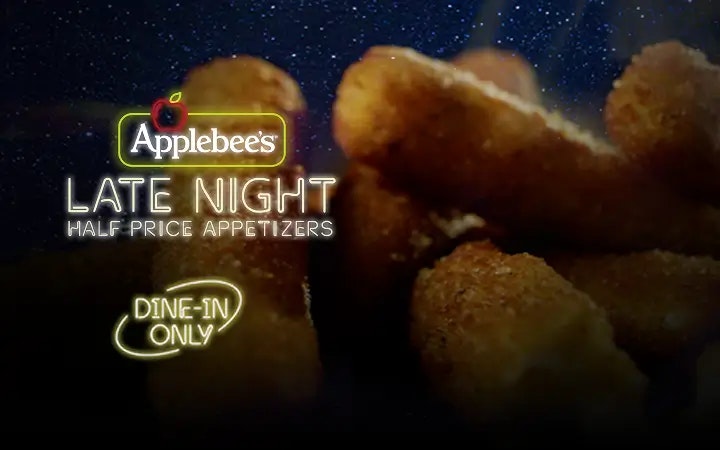 Late-Night Appetizers at Applebee's: Half Price