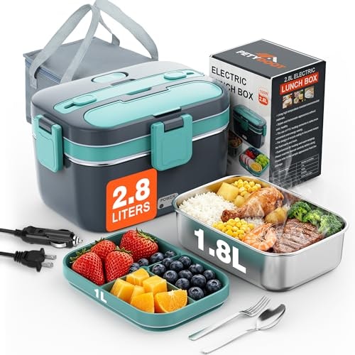 Petydoot 2.8L Electric Heated Lunch Box: $18.25