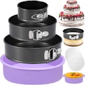 Set of 3 Springform Nonstick Pans for $12 + free shipping w/ Prime