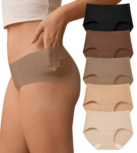 Sharicca Women's Seamless Hipster Panties 5-Pack: $14.98