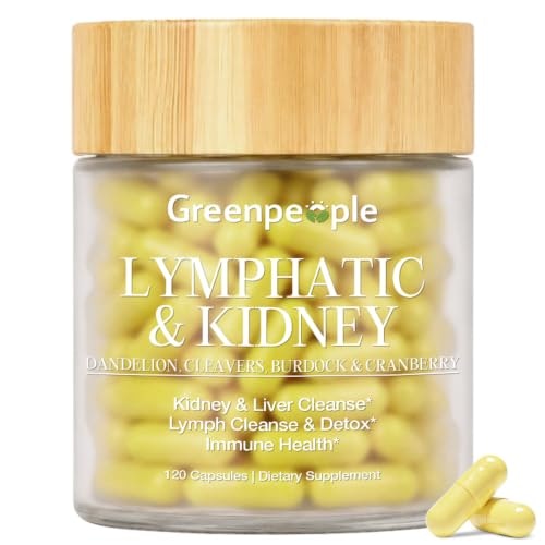 Greenpeople Lymphatic Drainage and Kidney Cleanse Herbal Supplement 120-Capsule Bottle: $10.78