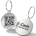 TechMark Personalized QR Code Pet ID Tag for From $5 + free shipping w/ Prime