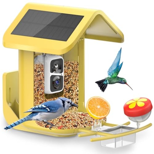 Solar-Powered Smart Bird Feeder with Camera: $49.99 Solar-Powered Smart Bird Feeder with Camera: $49.99