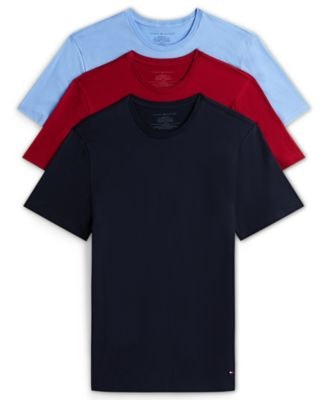 Tommy Hilfiger Men's Cotton Short-Sleeve Crewneck Undershirt 3-Pack: $28