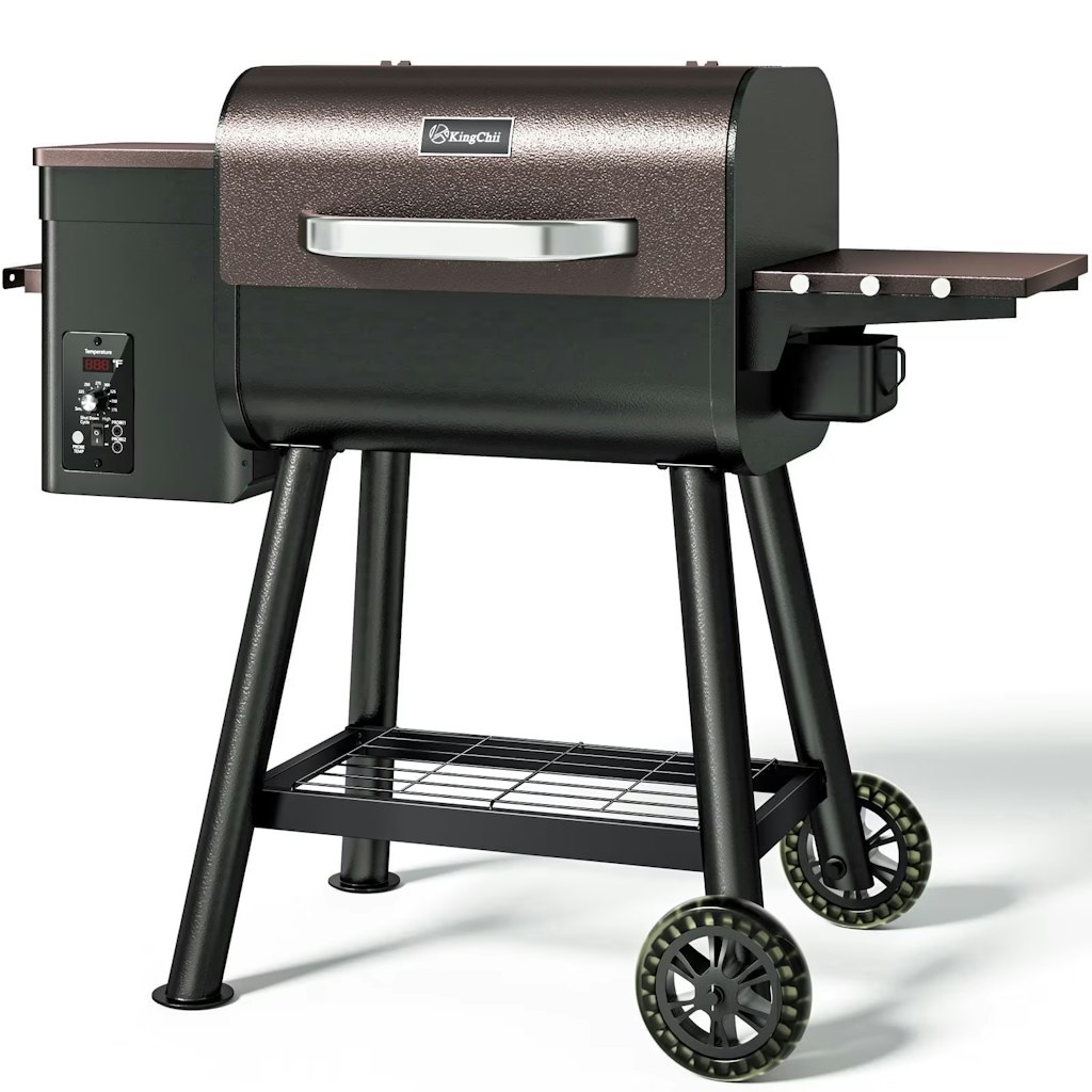 KingChii 456-Sq. In. Pellet Grill Smoker w/ PID 3.0 Temperature Control: $223.90 KingChii 456-Sq. In. Pellet Grill Smoker w/ PID 3.0 Temperature Control: $223.90