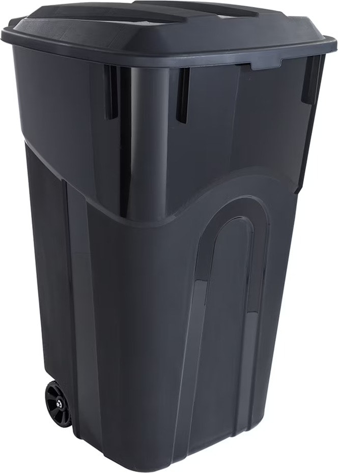 Hyper Tough 32-Gallon Wheeled Heavy-Duty Plastic Garbage Can: $26