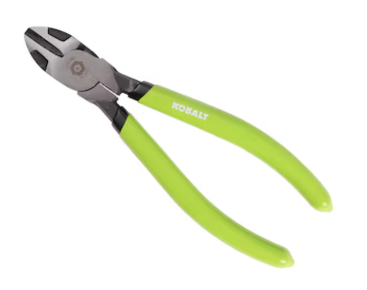 Kobalt 6" High-Vis Diagonal Cutting Pliers: $4.98