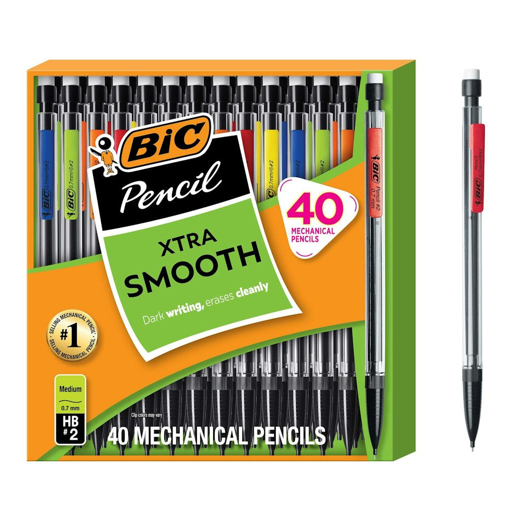 BIC Xtra Smooth 0.7 mm Mechanical Pencils 40-Count Pack: $7.07 w/ Subscribe & Save BIC Xtra Smooth 0.7 mm Mechanical Pencils 40-Count Pack: $7.07 w/ Subscribe & Save