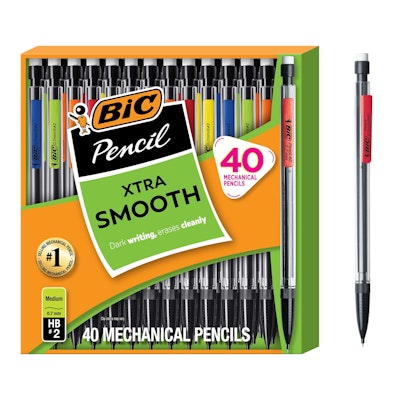 BIC Xtra Smooth 0.7 mm Mechanical Pencils 40-Count Pack for $7.07 w/ Subscribe & Save + free shipping w/ Prime