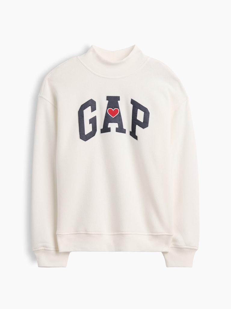 Gap Kids Oversized Logo Mockneck Sweatshirt: $19.99