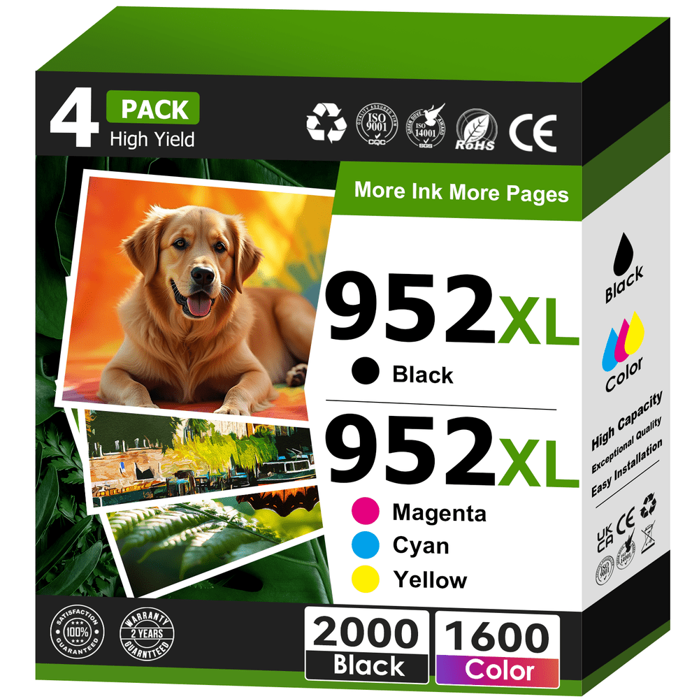 952XL Ink Cartridge 4-Pack: $22.09