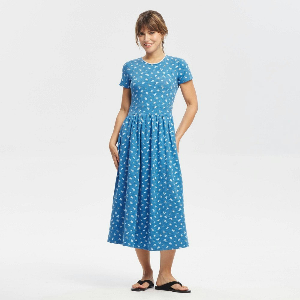 Universal Thread Women's Short Sleeve Lace Trim Knit Dress: $42