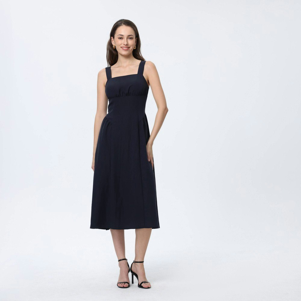 A New Day Women's Navy Blue Midi Dress: $40