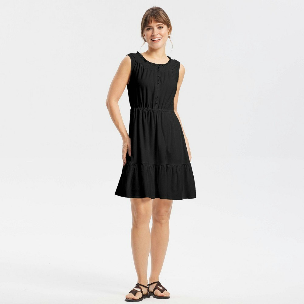 Universal Thread Women's Smocked Neck Tiered Mini Dress: $42 Universal Thread Women's Smocked Neck Tiered Mini Dress: $42