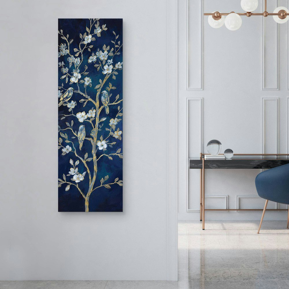16" x 48" Indigo Spring I Botanical Wall Canvas: $98.99 16" x 48" Indigo Spring I Botanical Wall Canvas: $98.99