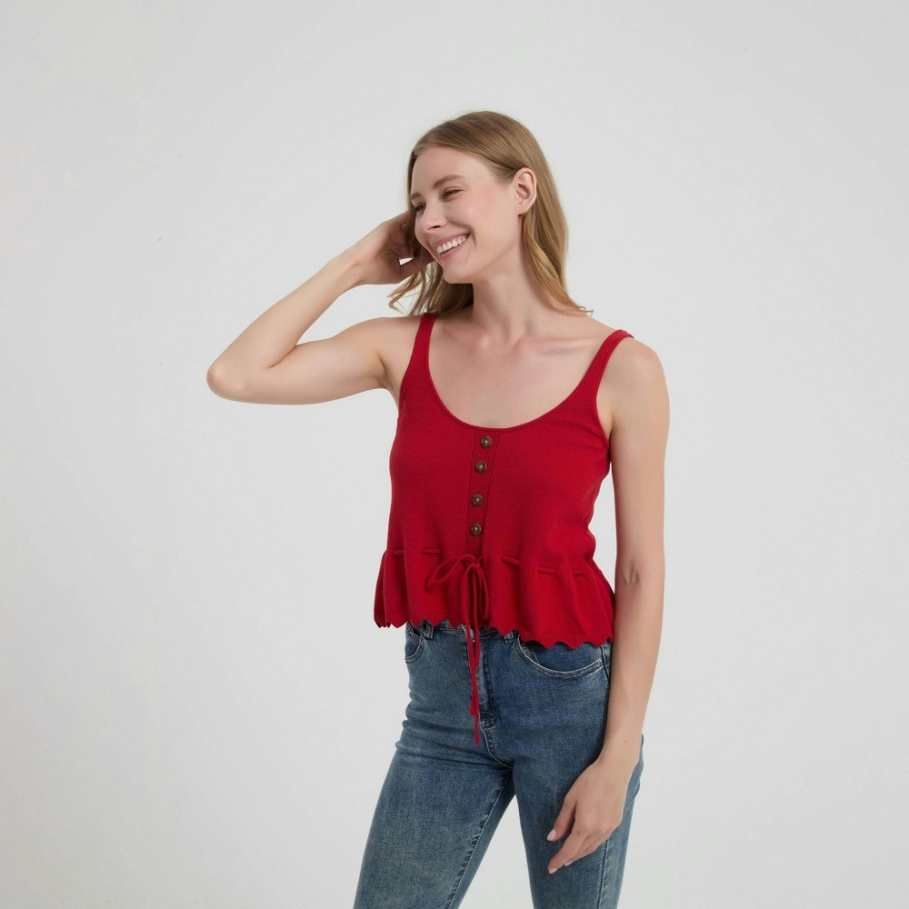 Universal Thread Women's Scoop Neck Buttoned Tank Top: $35 Universal Thread Women's Scoop Neck Buttoned Tank Top: $35