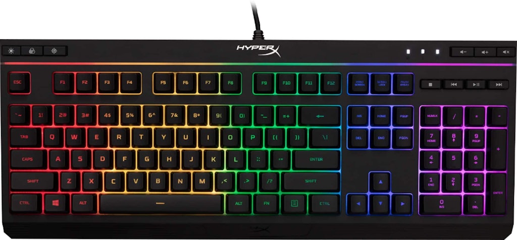 HyperX Alloy Core Wired Membrane Gaming Keyboard: $39.99