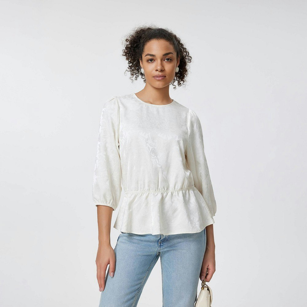 A New Day Women's Puff Sleeve Bow Tie Blouse: $38 A New Day Women's Puff Sleeve Bow Tie Blouse: $38