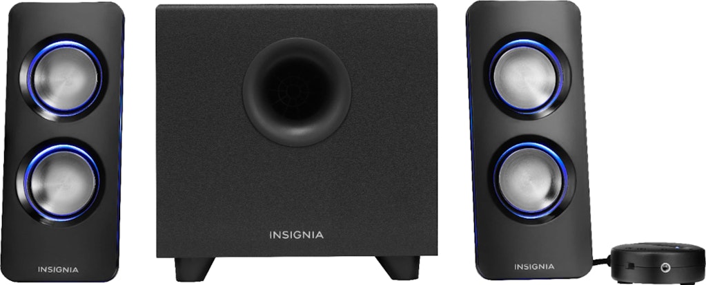 Insignia 2.1 Bluetooth Lighted Speaker System 3-Piece: $62.99