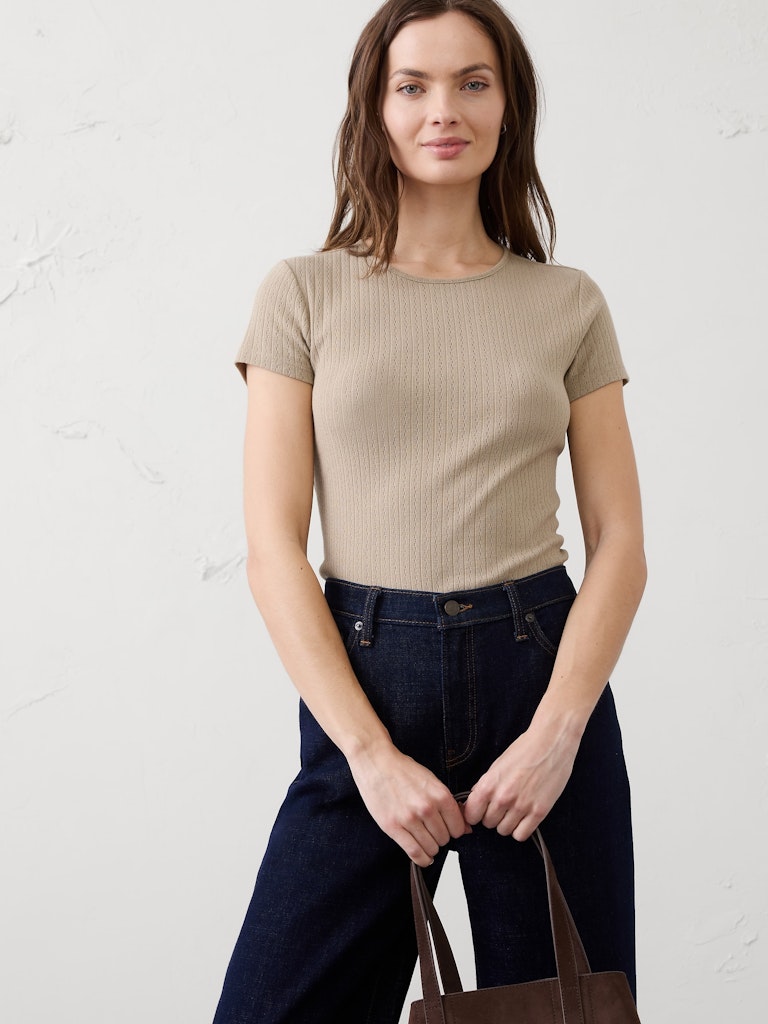 Pointelle Baby T-Shirt: $37.97