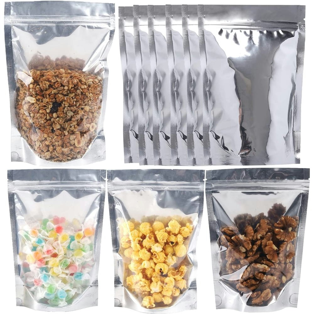 Silver Mylar Food Storage Bags 200-Pack: $23